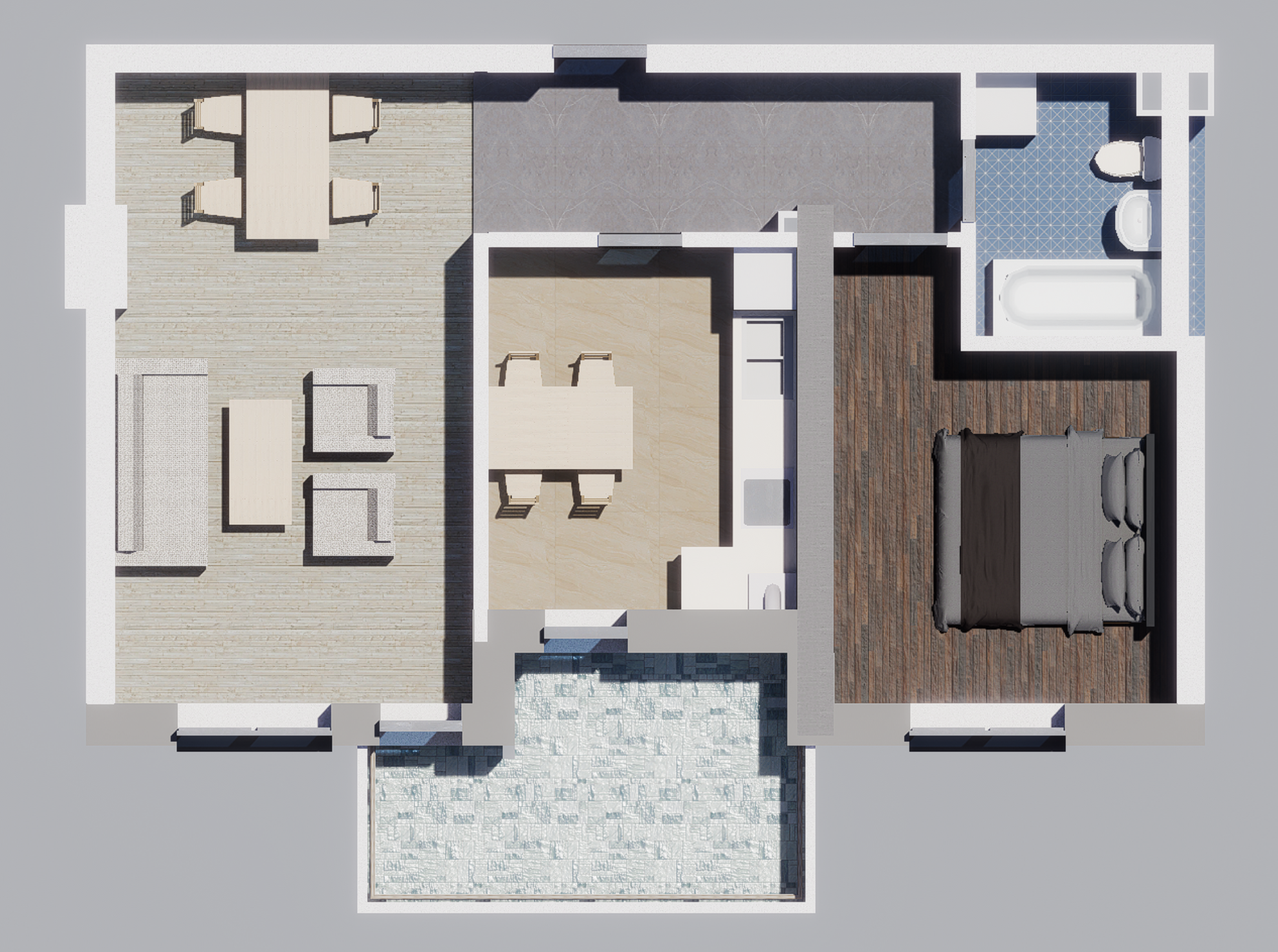 Apartament 2 Camere - 2D